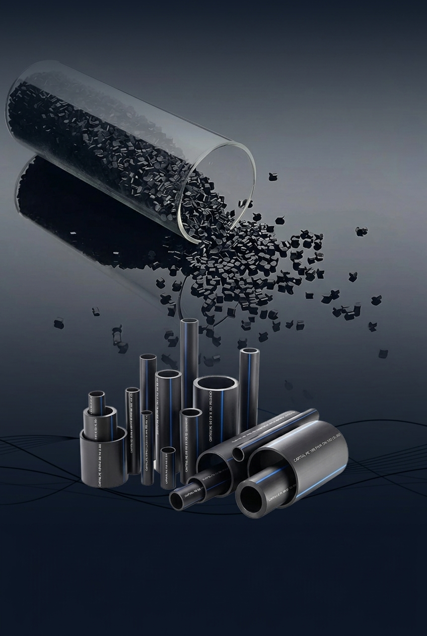 HDPE P100 pipe grade polymer granule for water pipes — Iran manufacturer